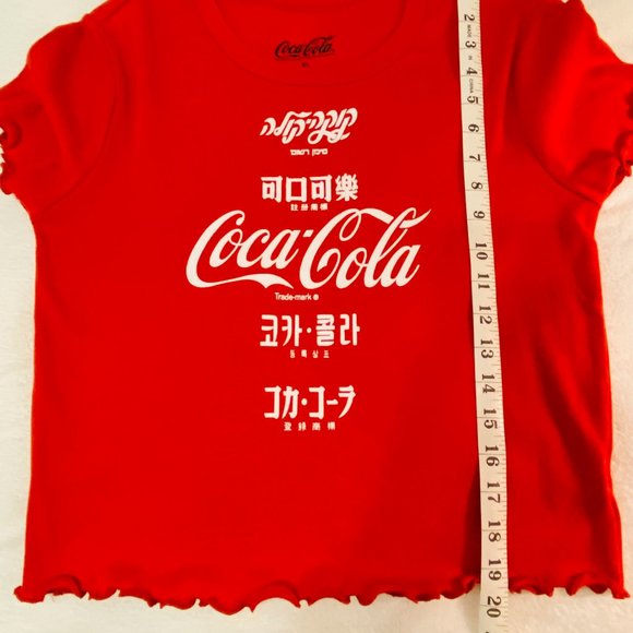 Coca-Cola Cropped T-Shirt, Size XL (Jr.), Red - Picture 8 of 8